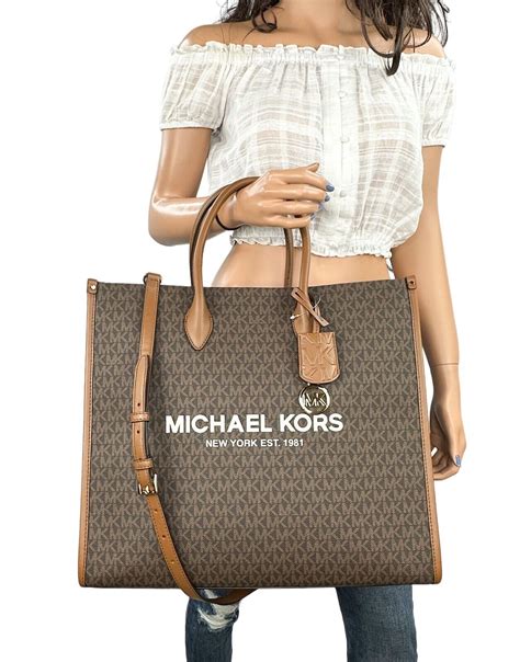 michael kors canvas tote handbags|Michael Kors mirella large tote.